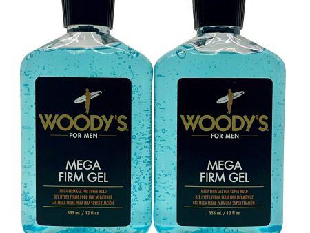 Woody s for Men Mega Firm Gel 12 OZ Set of 2 Fashion