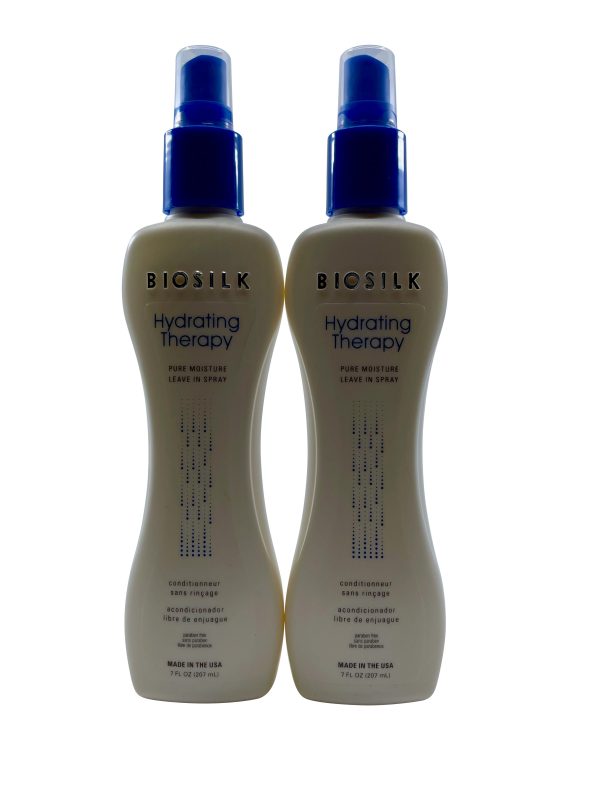 Biosilk Hydrating Therapy Pure Moisture Leave In Spray 7 OZ Set of 2 For Discount