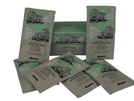 Davines NaturalTech Detoxifying Mud for Scalp and Hair 6 envelopes each 1.69 oz For Cheap