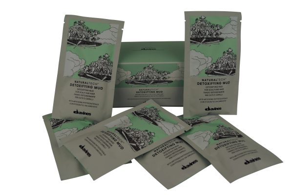 Davines NaturalTech Detoxifying Mud for Scalp and Hair 6 envelopes each 1.69 oz For Cheap