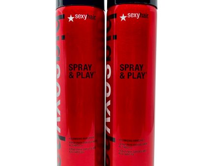 Sexy Hair Spray & Play Volumizing Hairspray 10 OZ Set of 2 Online now