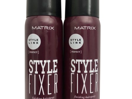 Matrix Style Link Style Fixer Finishing Hairspray Strong Hold Set 2.1 OZ Each For Cheap