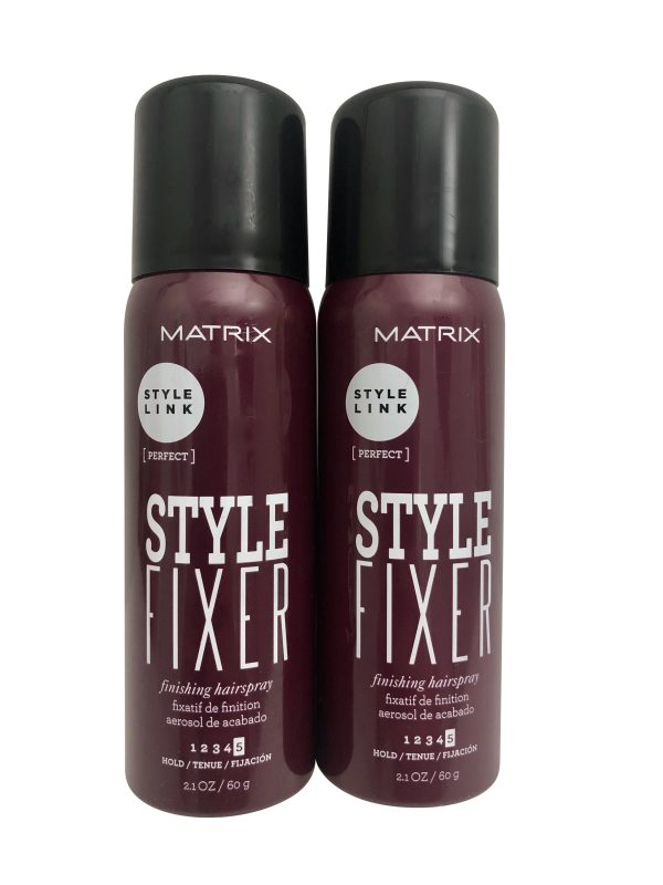 Matrix Style Link Style Fixer Finishing Hairspray Strong Hold Set 2.1 OZ Each For Cheap