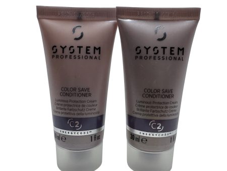 Wella System Professional Color Save Conditioner Color Treated Hair 1 OZ 2 pack Cheap