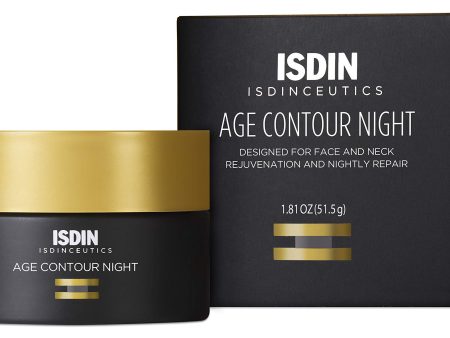 ISDIN Age Contour Night Face and Neck Cream with Melatonin and Peptides, 1.8 Oz Online Hot Sale