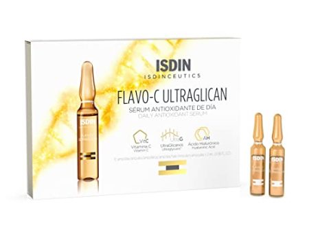 Serum Ampoules Flavo-C Ultraglican, Vitamin C and Hyaluronic Acid Fashion