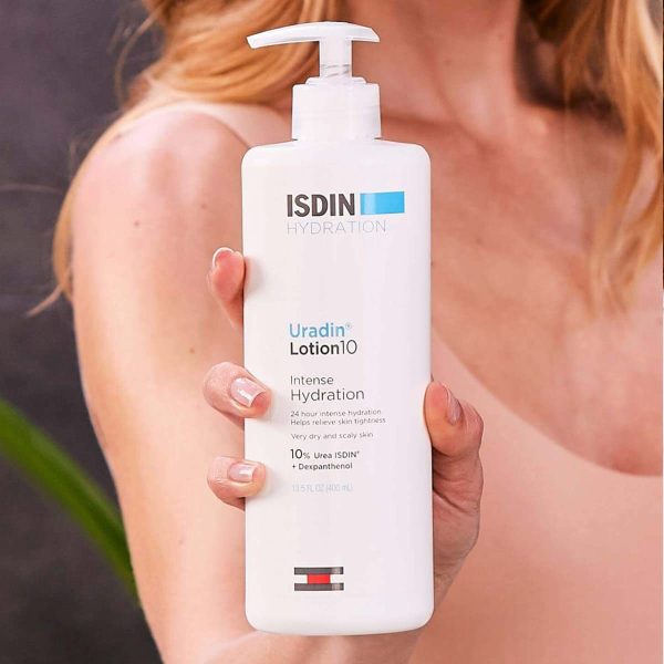 ISDIN Body Lotion Uradin10, 24 Hour Intense Hydration, 10% Urea, Fast Absorbing, Dermatologically Tested, 13.5 Fl Oz Online Hot Sale