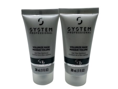 Wella System Professional Volumize Mask Fiber Reinforcer Fine Hair 1 OZ 2 pack Fashion