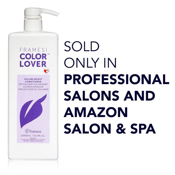 Framesi Color Lover Volume Boost Conditioner, 33.8 fl oz, Sulfate Free Volumizing Conditioner with Quinoa and Coconut Oil, Color Treated Hair Hot on Sale