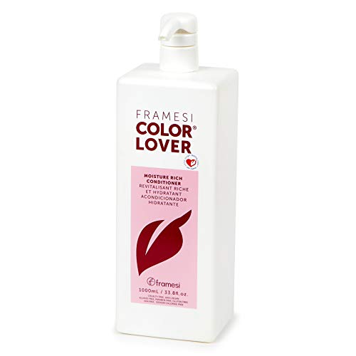 Framesi Color Lover Moisture Rich Conditioner, 33.8 fl oz, Sulfate Free Shampoo with Coconut Oil and Quinoa, Color Treated Hair For Cheap