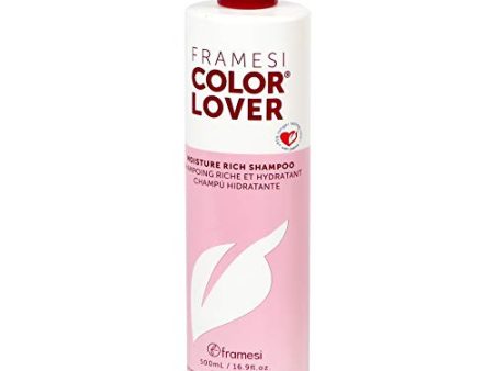 FRAMESI Color Lover Moisture Rich Sulfate Free Shampoo with Quinoa & Aloe Vera, Color Treated Hair, Fresh, 16.9 Fl Oz For Discount