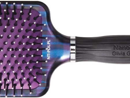 Olivia Garden Nano Thermic Plaid Collection Paddle Brush Supply