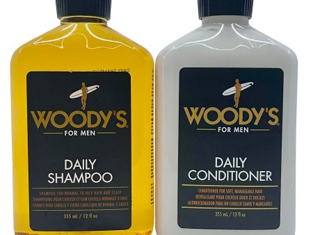 Woody s for Daily Shampoo & Conditioner 12 OZ Each Discount