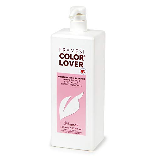 FRAMESI Color Lover Moisture Rich Shampoo, Sulfate Free with Quinoa & Aloe Vera, Color Treated Hair, Fresh, 33.81 Fl Oz Online Hot Sale