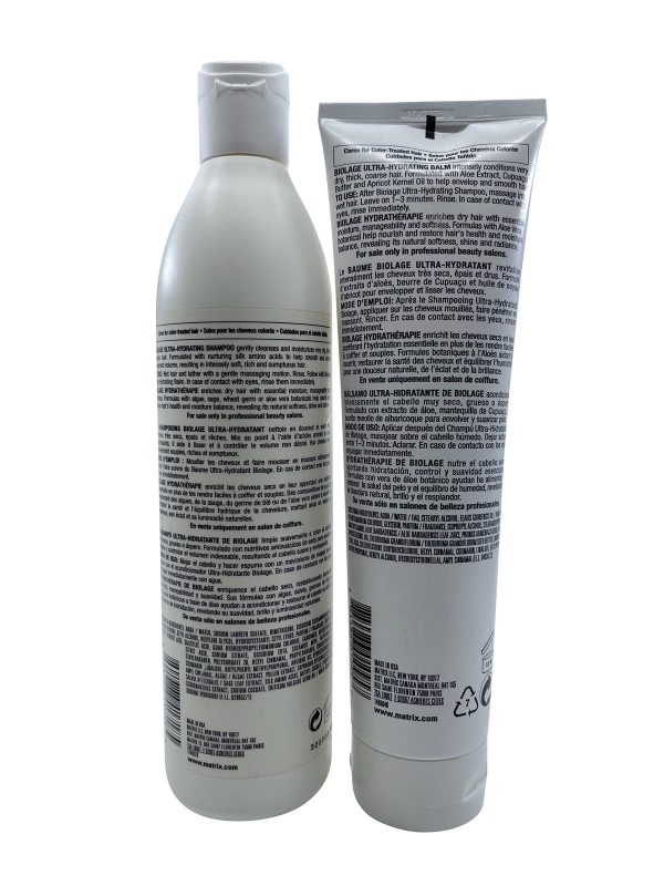 Matrix Biolage Ultra Hydrating Shampoo 16.9 OZ & Balm 10.1 OZ Set Thick Hair Sale