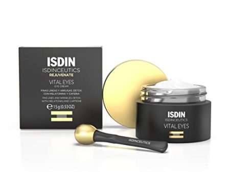 ISDIN Isdinceutics Vital Eyes - Night Eye Cream for Wrinkles Formulated with Melatonin, Cooling Applicator Included Sale