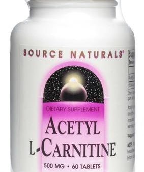 SOURCE NATURALS - Acetyl L-Carnitine 500 mg - 60 Tablets For Sale