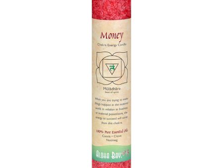 ALOHA BAY - Candle Chakra Pillars Money Red - 1 Candle (8 Inches) Online Sale