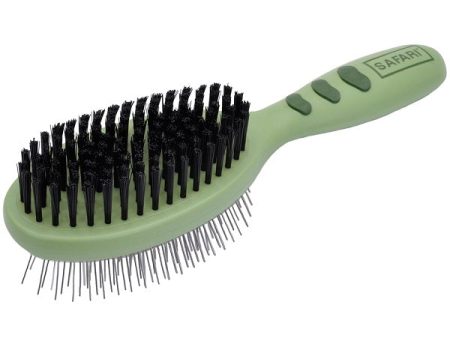 SAFARI - Pin & Bristle Large Combo Brush for Dogs - 1 Brush For Discount