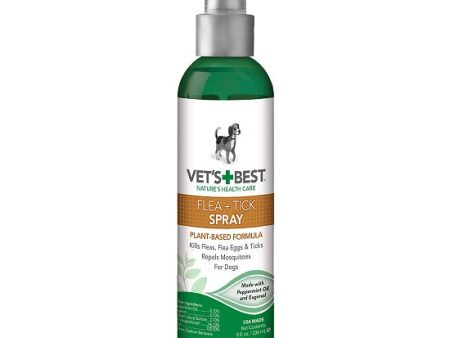 VET S BEST - Natural Flea & Tick Spray for Dogs - 8 fl. oz. (236 ml) Online