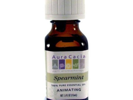 AURA CACIA - 100% Pure Essential Oil Spearmint - 0.5 fl. oz. (15 ml) Discount