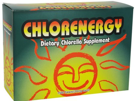 CHLORENERGY - Dietary Chlorella 200 mg - 1500 Tablets Hot on Sale