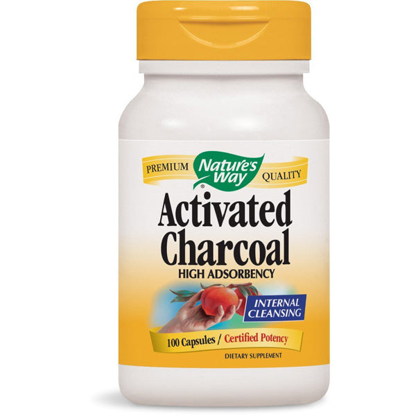 NATURES WAY - Activated Charcoal - 100 Capsules Fashion