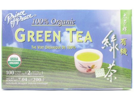 PRINCE OF PEACE - Organic Green Tea - 100 Bags For Sale