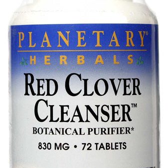 PLANETARY HERBALS - Red Clover Cleanser 830 mg - 72 Tablets Online