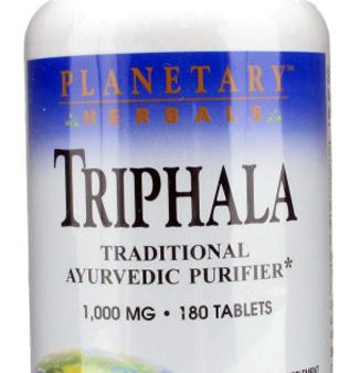 PLANETARY HERBALS - Triphala 1000 mg - 180 Tablets Sale