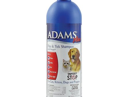 ADAMS - Flea and Tick Shampoo with Precor for Dogs and Cats - 12 fl. oz. (354 ml) Fashion