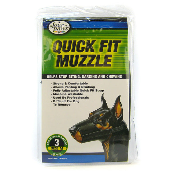 FOUR PAWS - Quick Fit Muzzle for Dogs - Size 3 For Discount