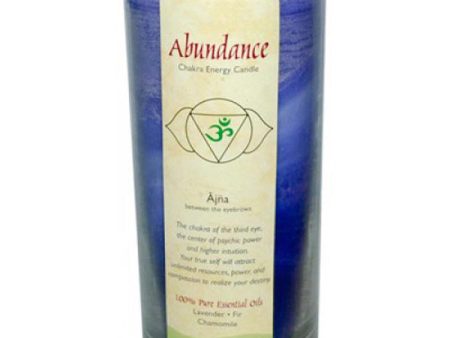 ALOHA BAY - Candle Chakra Energy Jars Abundance Indigo - 11 oz. (312 g) Hot on Sale