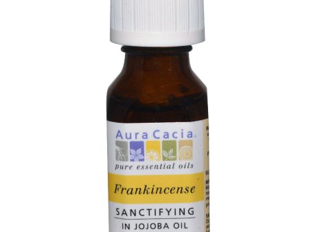 AURA CACIA - 100% Pure Essential Oil Sanctifying Frankincense in Jojoba Oil - 0.5 fl. oz. (15 ml) For Discount