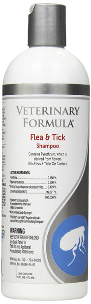 VETERINARY FORMULA - Clincal Care Flea & Tick Shampoo - 16 fl. oz. (473 ml) Supply