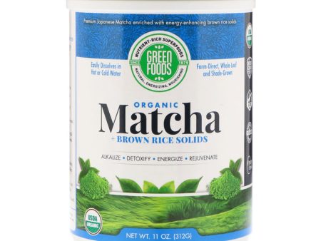 GREEN FOODS - Organic Matcha Green Tea  - 11 oz. (312 g) For Sale