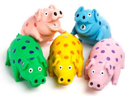 MULTIPET - Globlet Pig Dog Toy Assorted Colors - 9 Inch For Discount