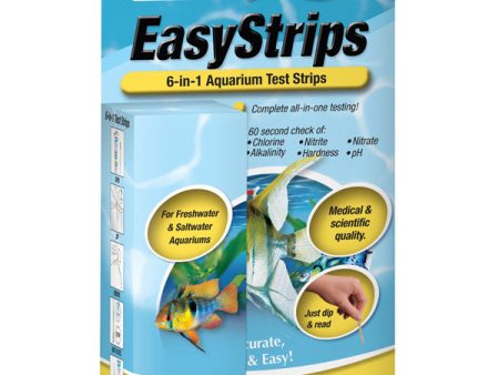 TETRA - EasyStrips 6-in-1 Aquarium Ammonia Test Kit - 25 Test Strips Fashion