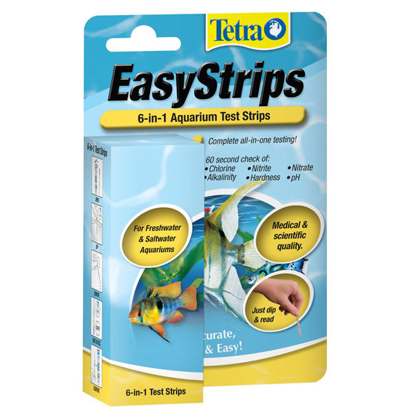 TETRA - EasyStrips 6-in-1 Aquarium Ammonia Test Kit - 25 Test Strips Fashion